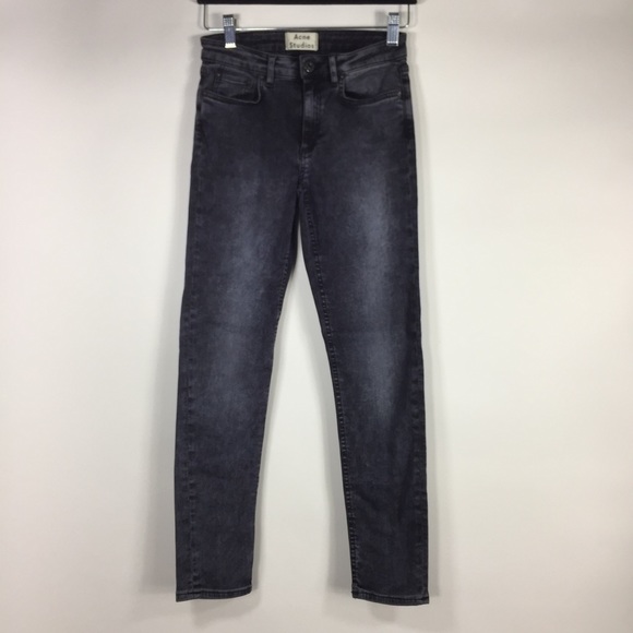 Acne Studios Gray Skin 5 Onyx Skinny Jeans - Picture 8 of 13
